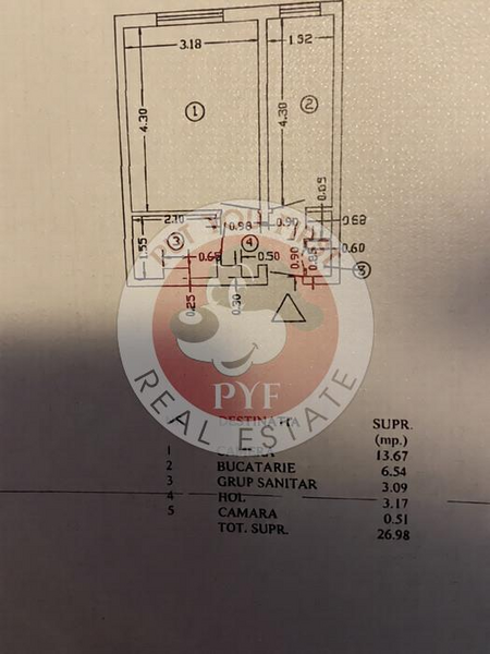 Metrou Jiului | Garsoniera | 27mp | Decomandat | B12299